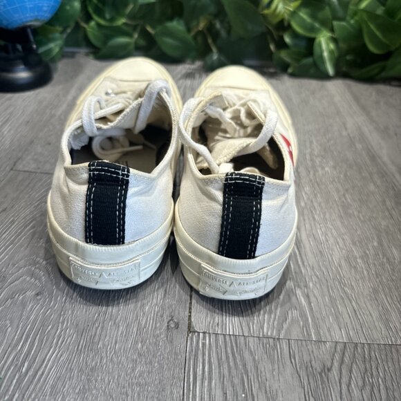 Converse Comme des Garçons Play x Chuck 70 2015 Ivory Shoes Men’s 6 Wmns 8 - Picture 5 of 9